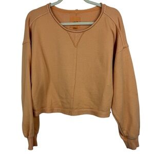 Aerie Orange Cropped Sweatshirt S